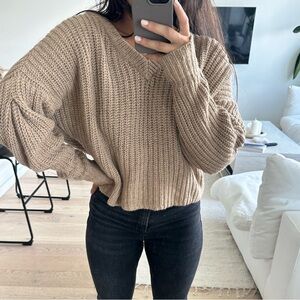 Madewell knit beige sweater